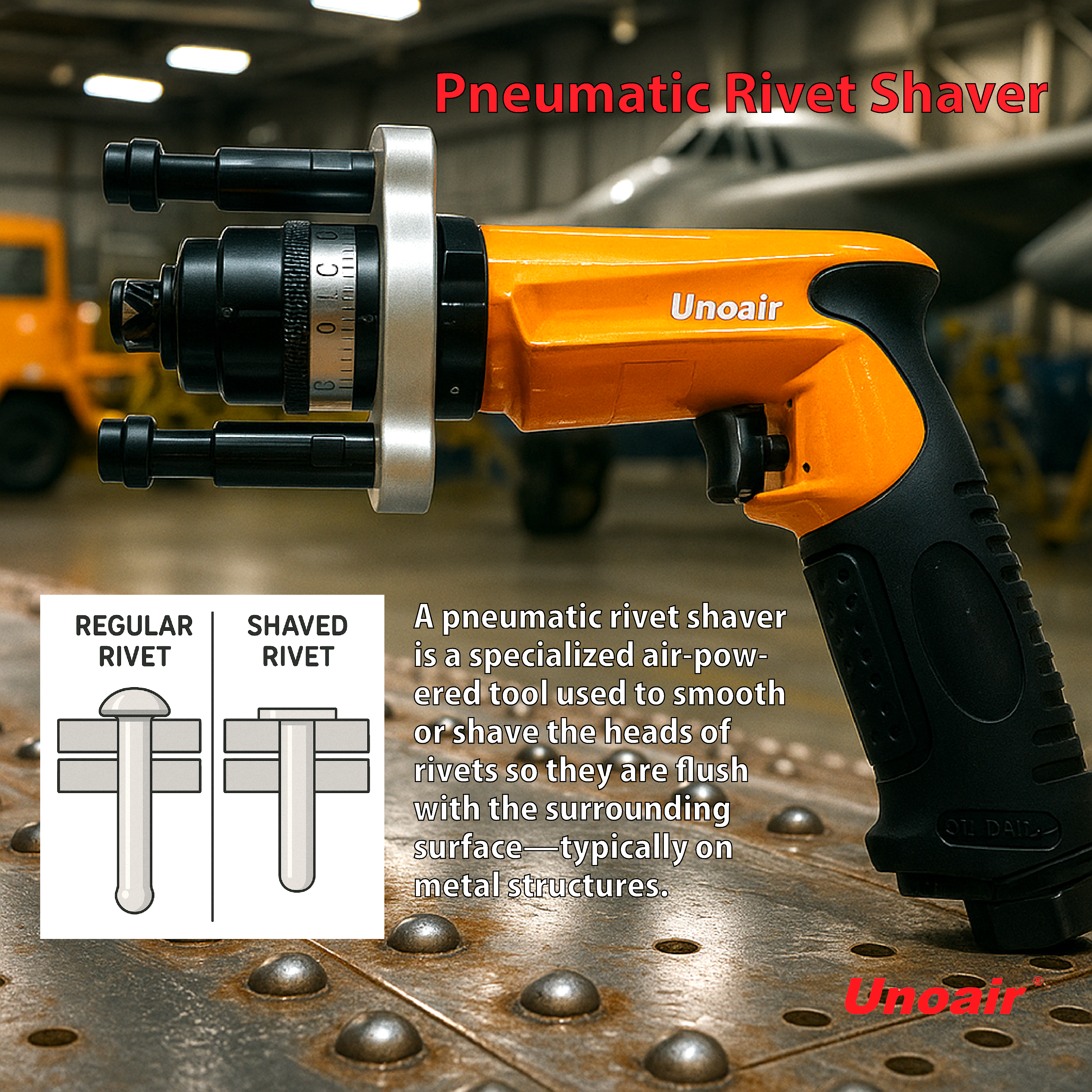 UNOAIR Weekly Update 07/02/2025 Pneumatic Rivet Shaver